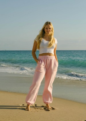 Pink Palm Puff "Puff" Sweatpants Pink | DCV0840498